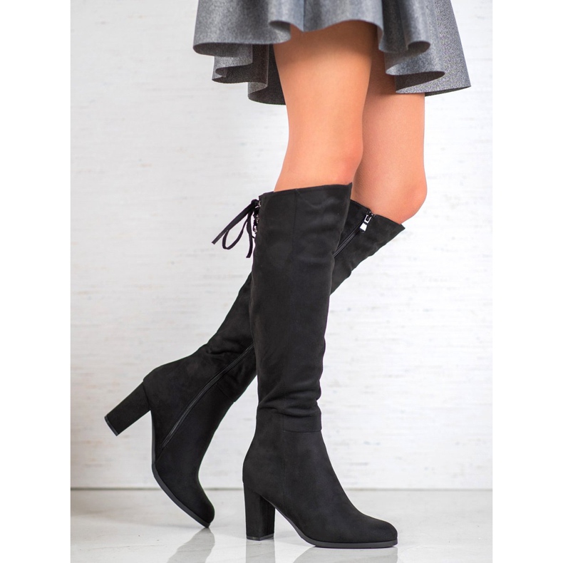 Botas de ante VINCEZA negro 1 Botas de ante VINCEZA negro 1