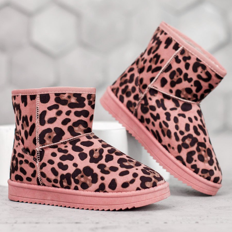 SDS Mukluki rosa con lunares 1