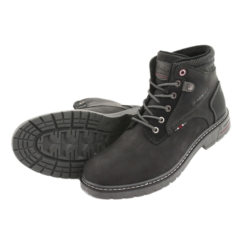 Botas de hombre american club RH35 negras negro 4