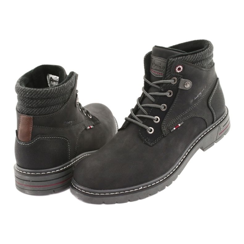 Botas de hombre american club RH35 negras negro 5