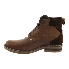 Botines cálidos atados Moskała BR-4 marrón 2