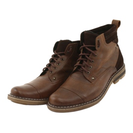 Botines cálidos atados Moskała BR-4 marrón 3