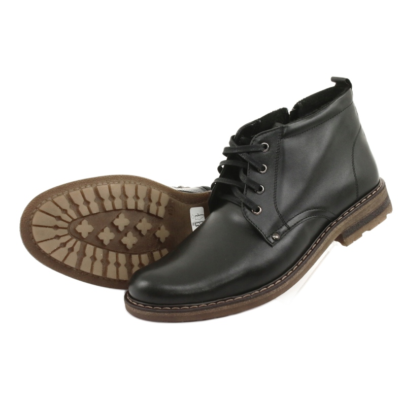 Botas negras Moskała BR-1 para hombre negro 4