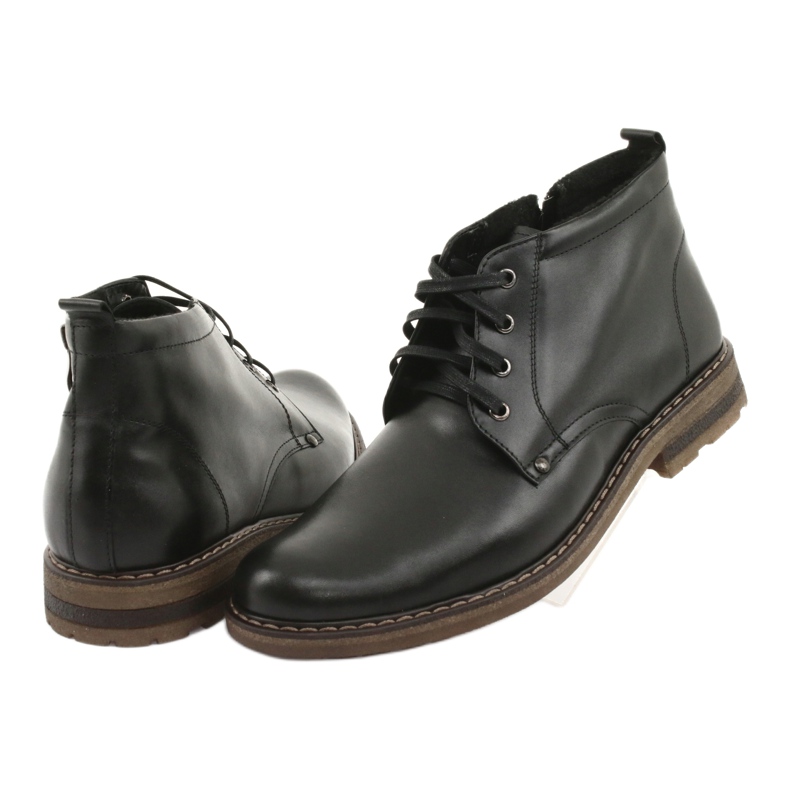 Botas negras Moskała BR-1 para hombre negro 3