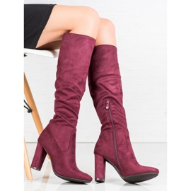 Botas VINCEZA elegantes rojo 4