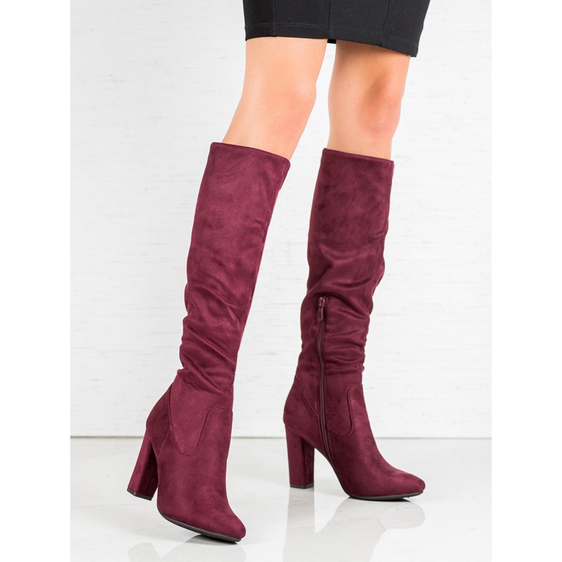 Botas VINCEZA elegantes rojo 1