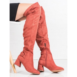 Corina Botas mosqueteras con hebilla naranja 1 Corina Botas mosqueteras con hebilla naranja 1