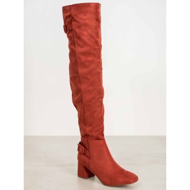 Corina Botas mosqueteras con hebilla naranja 3