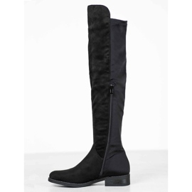 Seastar Botas mosqueteras con circonita negro 2