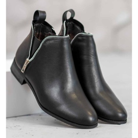 Cm Paris Botines Chelsea con Cremallera Decorativa negro 3