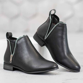 Cm Paris Botines Chelsea con Cremallera Decorativa negro 4