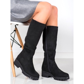 Filippo Botas con plataforma negro 3