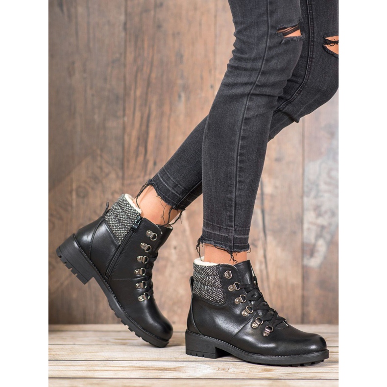 J. Star Botas con estilo negro 1