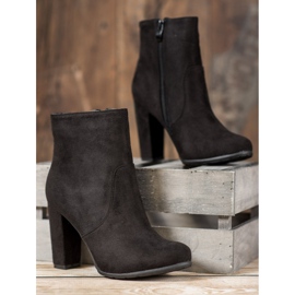 SHELOVET Botas de gamuza sexy negro 4