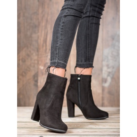 SHELOVET Botas de gamuza sexy negro 5