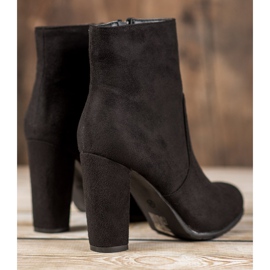 SHELOVET Botas de gamuza sexy negro 3