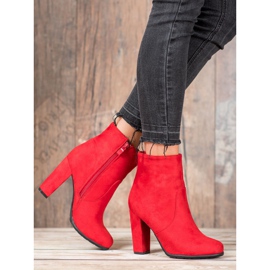SHELOVET Botas de gamuza sexy rojo 7