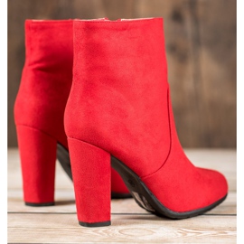 SHELOVET Botas de gamuza sexy rojo 4