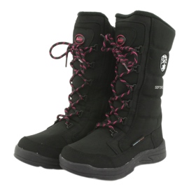 Botas de nieve con membrana American Club SN12 en color negro rosado 3 Botas de nieve con membrana American Club SN12 en color negro rosado 3