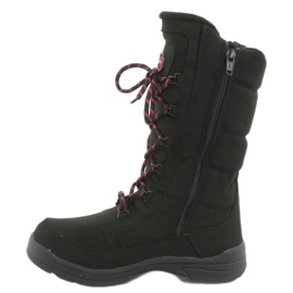 Botas de nieve con membrana American Club SN12 en color negro rosa 2