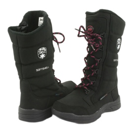 Botas de nieve con membrana American Club SN12 en color negro rosa 4