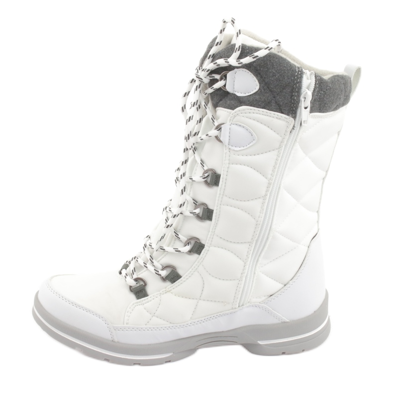 Botas de nieve con membrana American Club SN08 blanco gris 2 Botas de nieve con membrana American Club SN08 blanco gris 2
