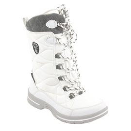 Botas de nieve con membrana American Club SN08 blanco gris 1 Botas de nieve con membrana American Club SN08 blanco gris 1