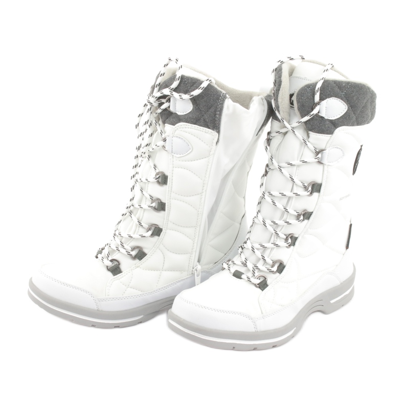 Botas de nieve con membrana American Club SN08 blanco gris 5 Botas de nieve con membrana American Club SN08 blanco gris 5