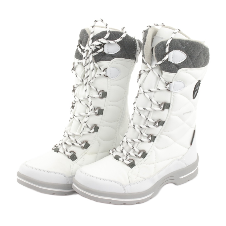 Botas de nieve con membrana American Club SN08 blanco gris 3 Botas de nieve con membrana American Club SN08 blanco gris 3