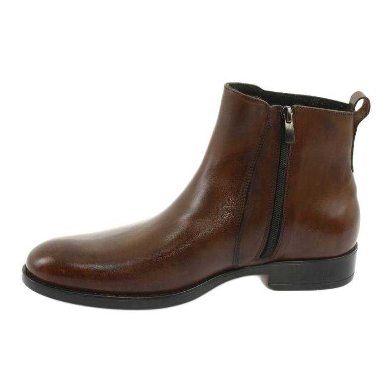 Moskała Botines piel mosaico marrón 2