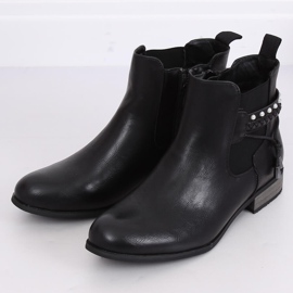 Botines Chelsea negros para mujer 846 Negro 3