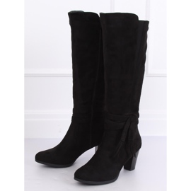 Botas negras de tacón VQ-307 Black negro 2