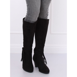 Botas negras de tacón VQ-307 Black negro 3