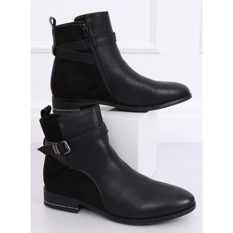 Botas negras Jodhpur para mujer 3332 Negro 1
