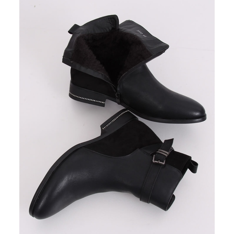 Botas negras Jodhpur para mujer 3332 Negro 2