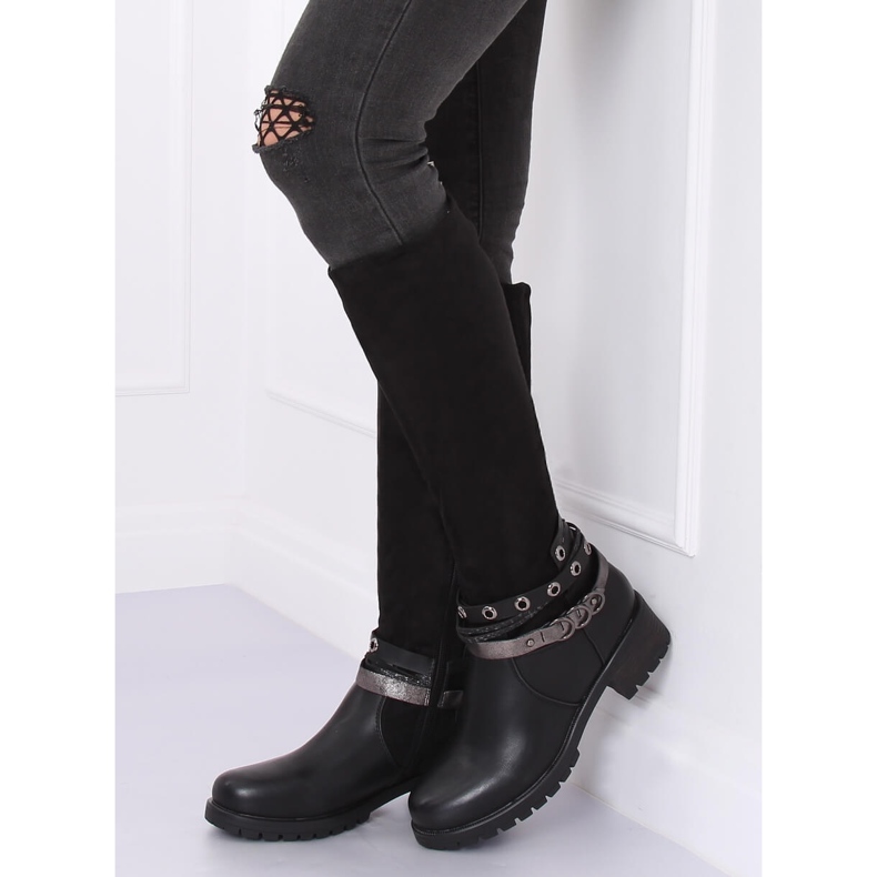 Botas de montar en el protector negro Z188 Negro 2