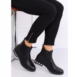 Botines Chelsea negros para mujer 7669 Negro 3