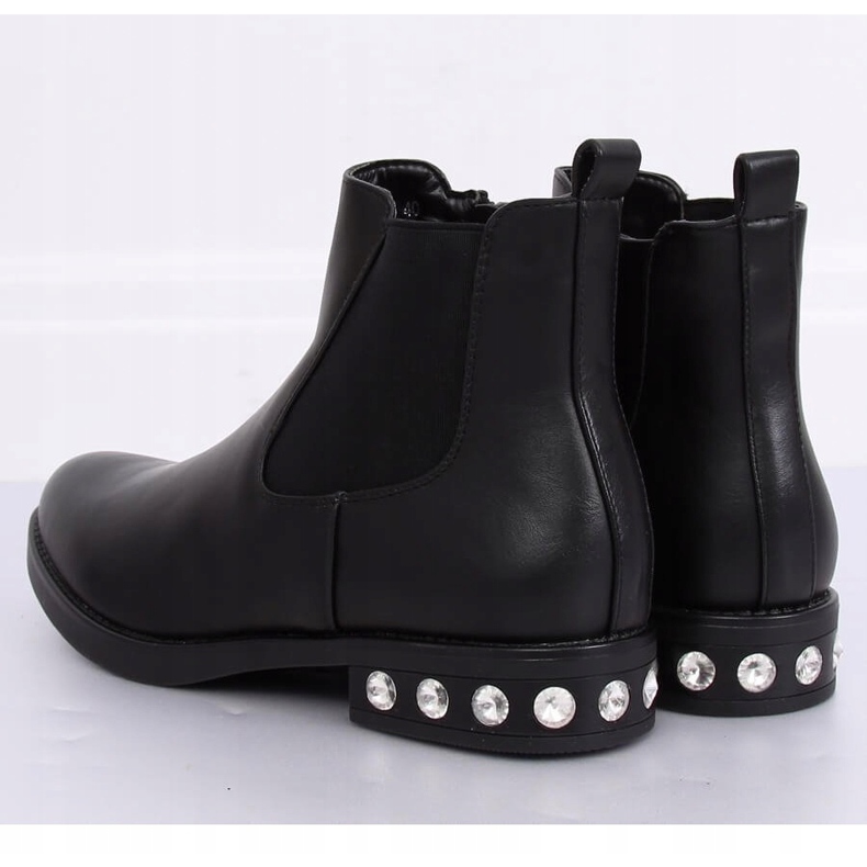 Botines Chelsea negros para mujer 7669 Negro 1