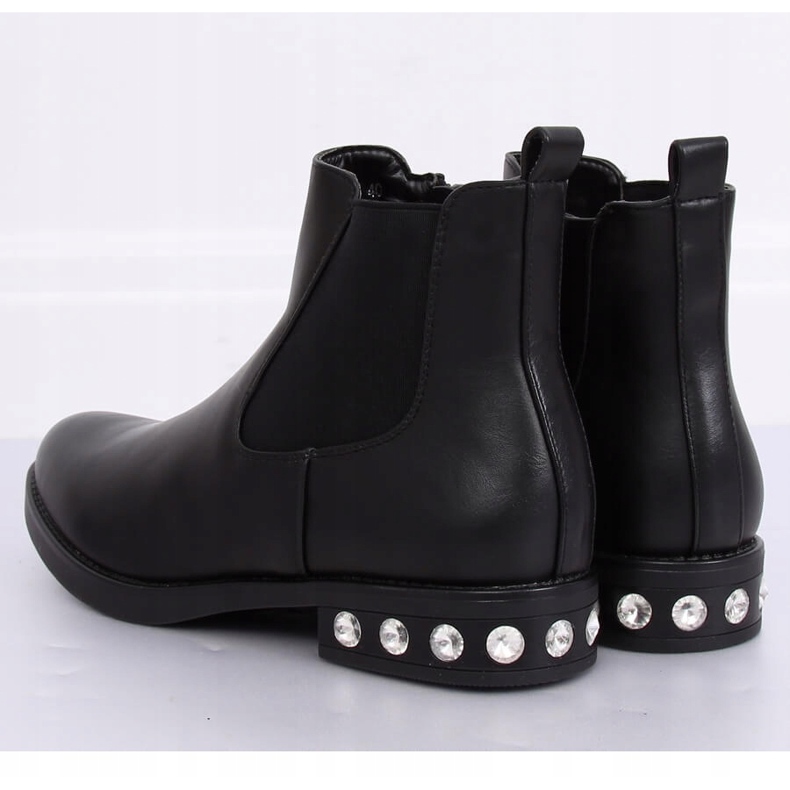 Botines Chelsea negros para mujer 7669 Negro 2