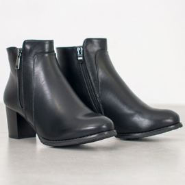 J. Star Botines con cremallera negro 5