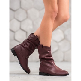 Sergio Leone Botas vaqueras granate rojo 3