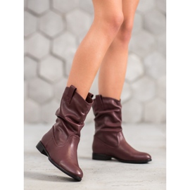 Sergio Leone Botas vaqueras granate rojo 4