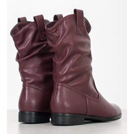Sergio Leone Botas vaqueras granate rojo 5