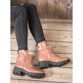 Super Me Botas en la plataforma con hebilla rosado 2