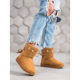 SHELOVET Mukluki con cuentas beige 2