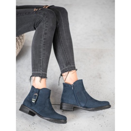 Small Swan Botas de ante azul marino 2 Small Swan Botas de ante azul marino 2