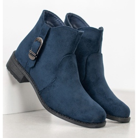 Small Swan Botas de ante azul marino 1 Small Swan Botas de ante azul marino 1