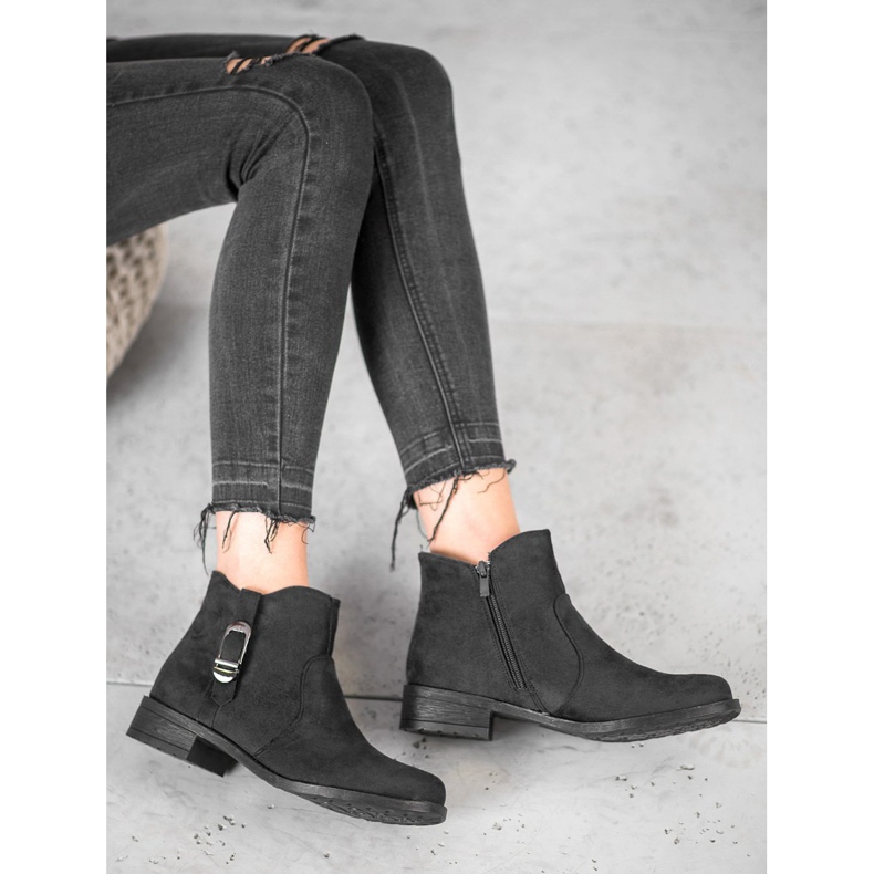 Small Swan Botas de ante negras negro 2 Small Swan Botas de ante negras negro 2