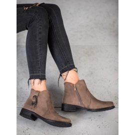 Small Swan Botas de ante beige 3