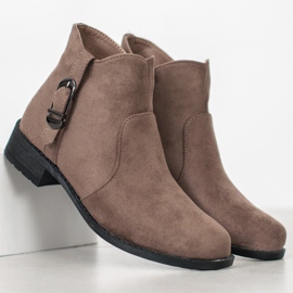 Small Swan Botas de ante beige 1